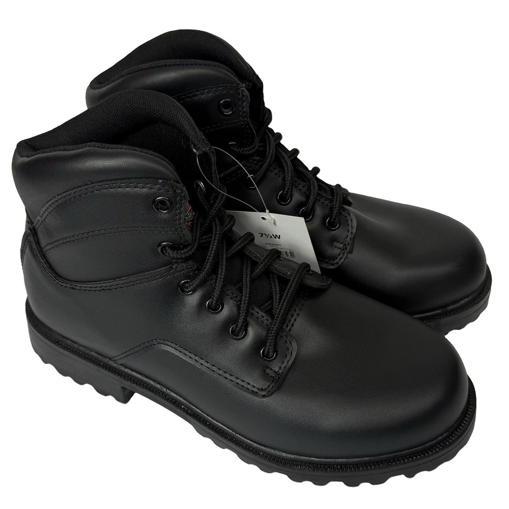 NIB Brahma Men's M BR Escott Wide Black Work Boots 7.5W Soft Toe